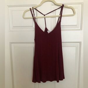 Full Tilt Red Backless Camisole Top
